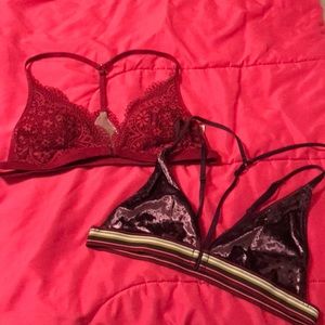 Vs bralettes size LG